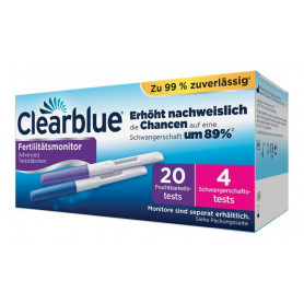 learblue ADVANCED Fertilitätsmonitor Teststäbchen 20+4 plus OneStep® Schwangerschaftstests 10 miu/ml