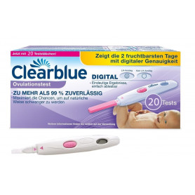 Clearblue Kinderwunsch Ovulationstest Digital - Fruchtbarkeitstest für Eisprung, 20 Tests_ Amazon.de_ Drogerie & Körperpflege