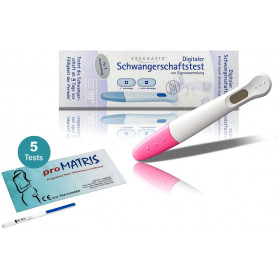 Pregnafix Digitaler Schwangerschaftstest HCG Teststreifen + 5 proMatris Frühtests 10 miu_ml_ Amazon.de_ Drogerie & Körperpflege