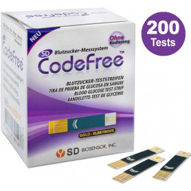SD CodeFree Blutzuckerteststreifen 200 Stk. Vorteilspack zur Diabetes-Kontrolle_ Amazon.de_ Drogerie & Körperpflege