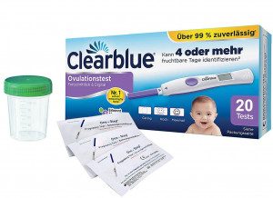 Clearblue Ovulationstest Fortschrittlich & Digital, 20 Tests, 1er Pack (1 x 20 Stück) plus 5 OneStep Schwangerschaftstests 10 miu_ Amazon.de_ Drogerie & Körperpflege_plus_Urinprobenbecher